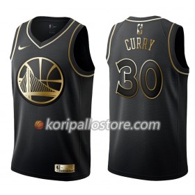 Golden State Warriors Stephen Curry 30 Nike Musta Golden Edition Miesten Pelipaidat Swingman 